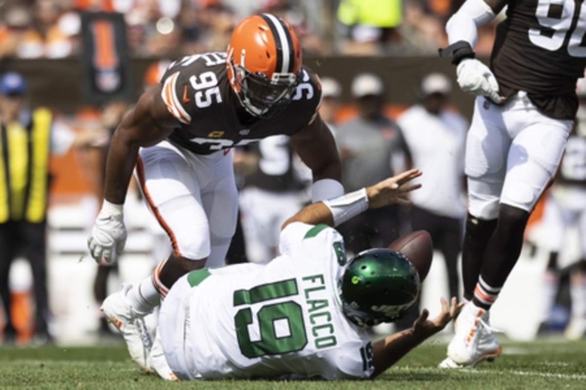 AFC lineman Myles Garrett of the Cleveland Browns is seen during