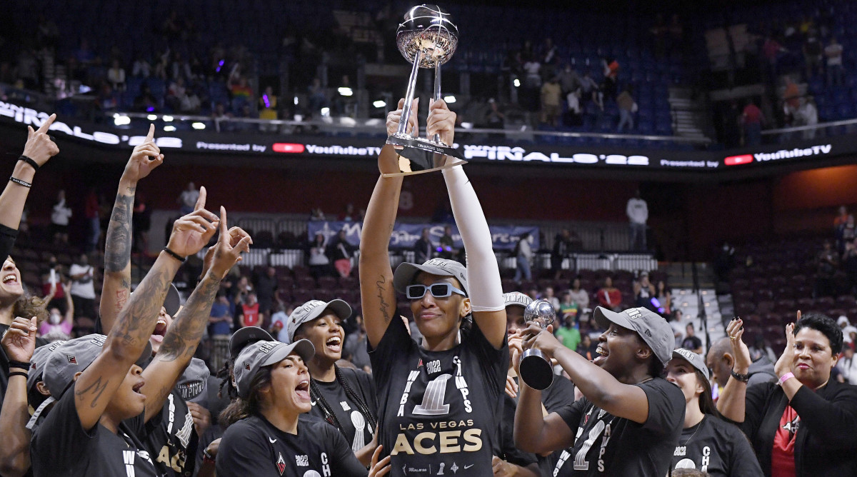 Aja Wilson Las Vegas Aces WNBA 23 Finals MVP Home Decor Poster