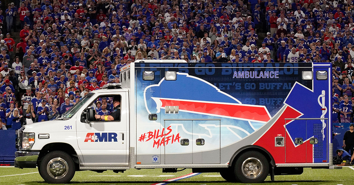 Photo of the Week: Buffalo Bills-themed rig transports injured player