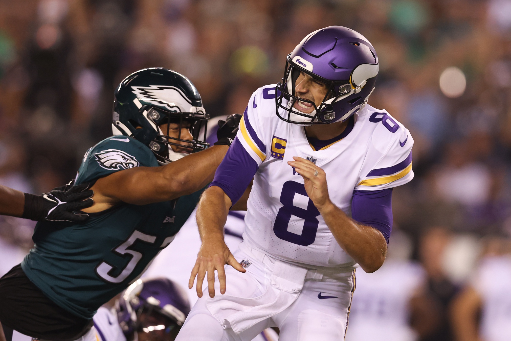 FOX Sports: NFL on X: Ahead of tonight's matchup with Philly, Kirk Cousins  is 11-18 in primetime games. Drop your score prediction for Vikings vs  Eagles ⬇️  / X