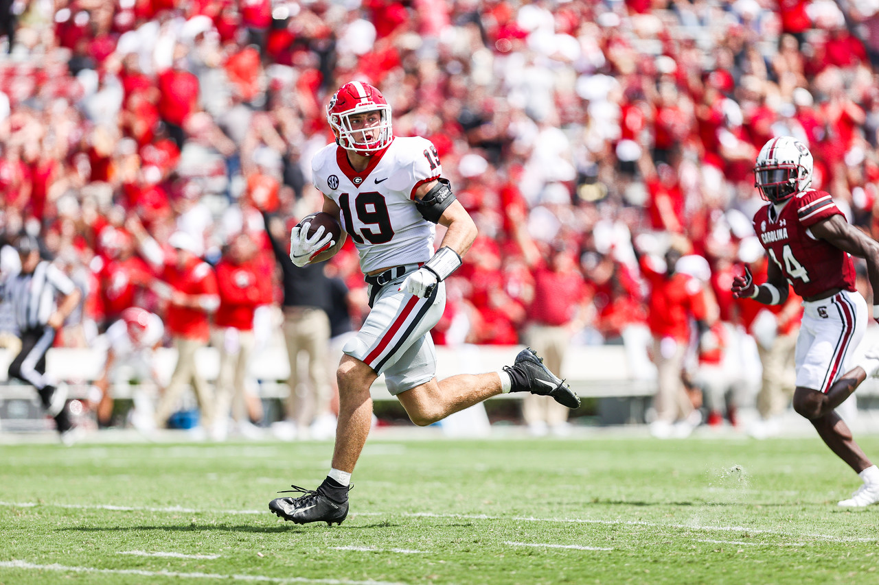 Georgia's Brock Bowers is listed as a tight end, but he can shine anywhere