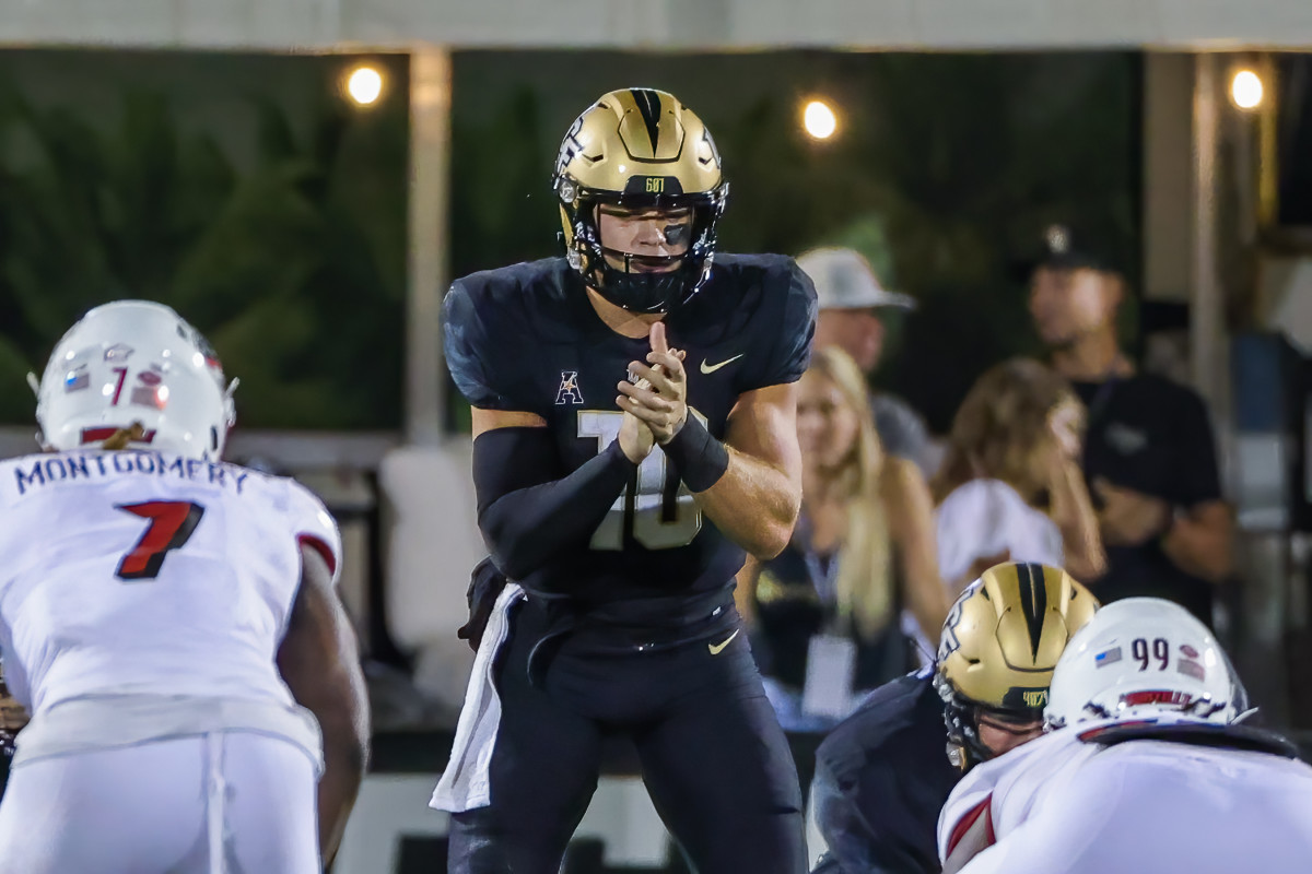 UCF quarterback John Rhys Plumlee