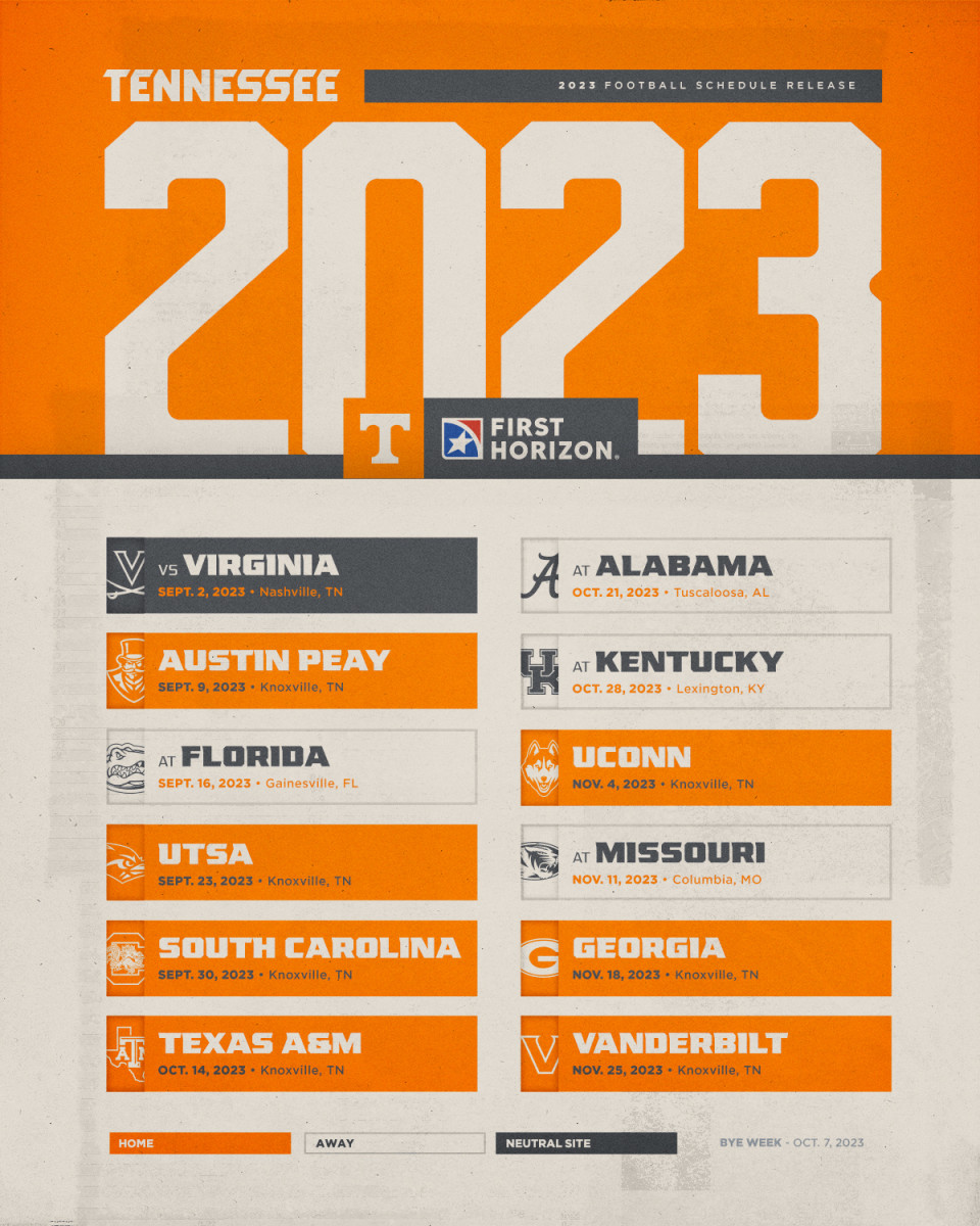 Ut Football Schedule 2024 Vols Dana Milena