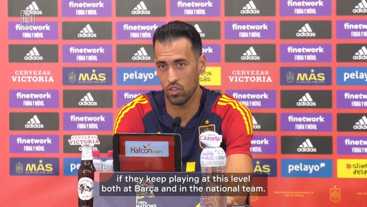 Busquets on Gavi and Pedri: 'I hope they have a career like mine ...