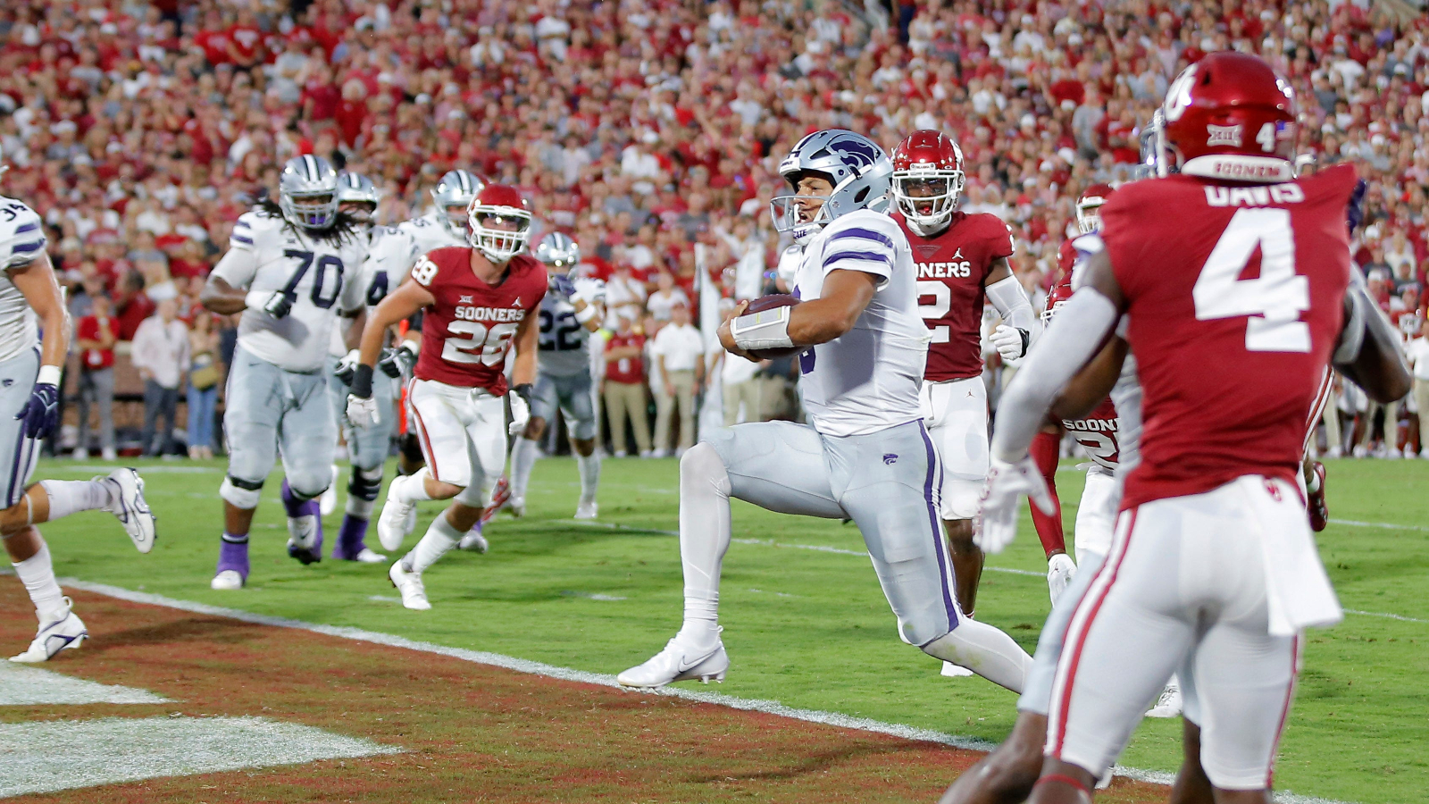 Adrian Martinez’s Five Touchdowns Lift Kansas State Over No. 6 Oklahoma