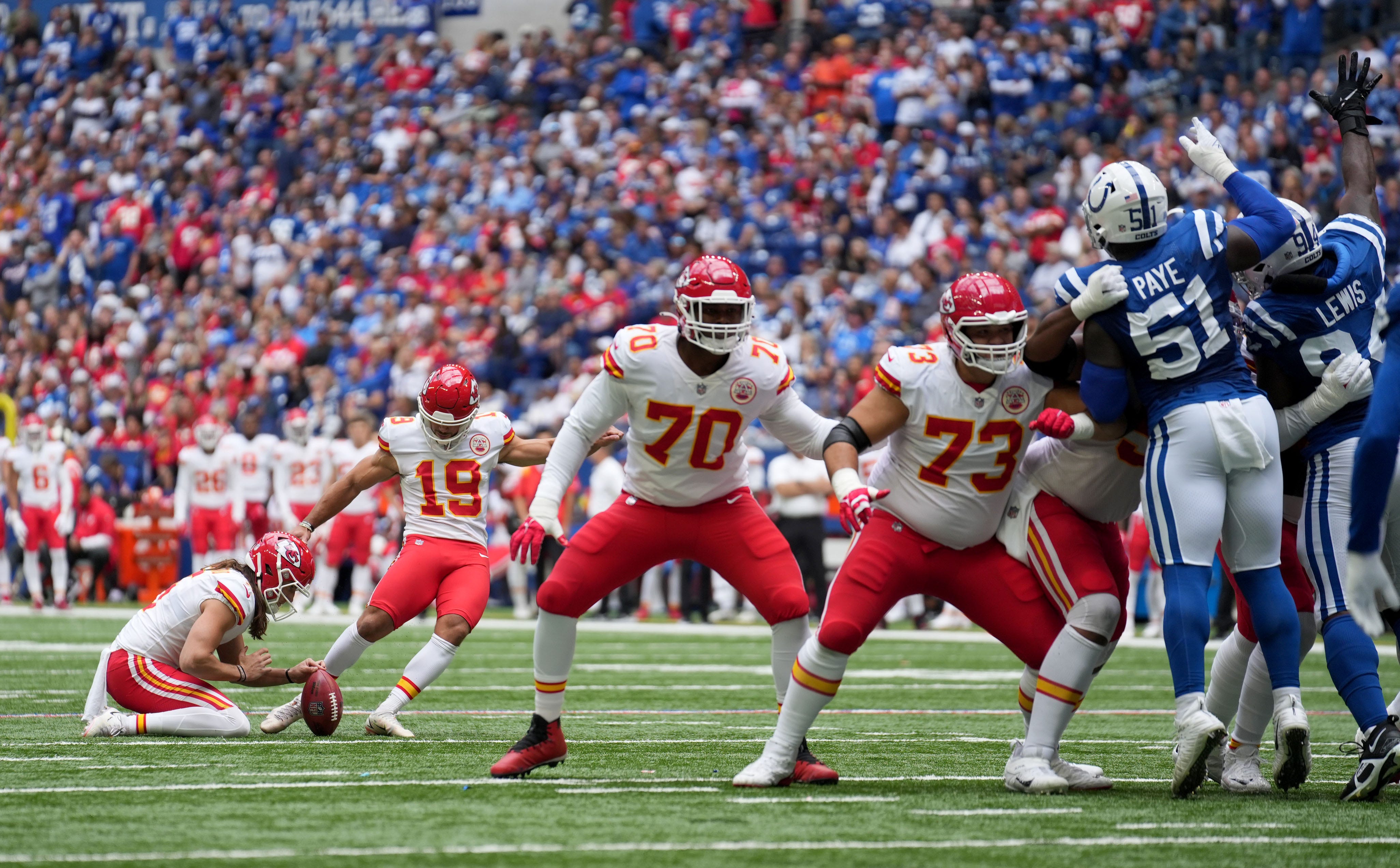 Harrison Butker Kansas City Chiefs v Indianapolis Colts Playoffs 2019  Images