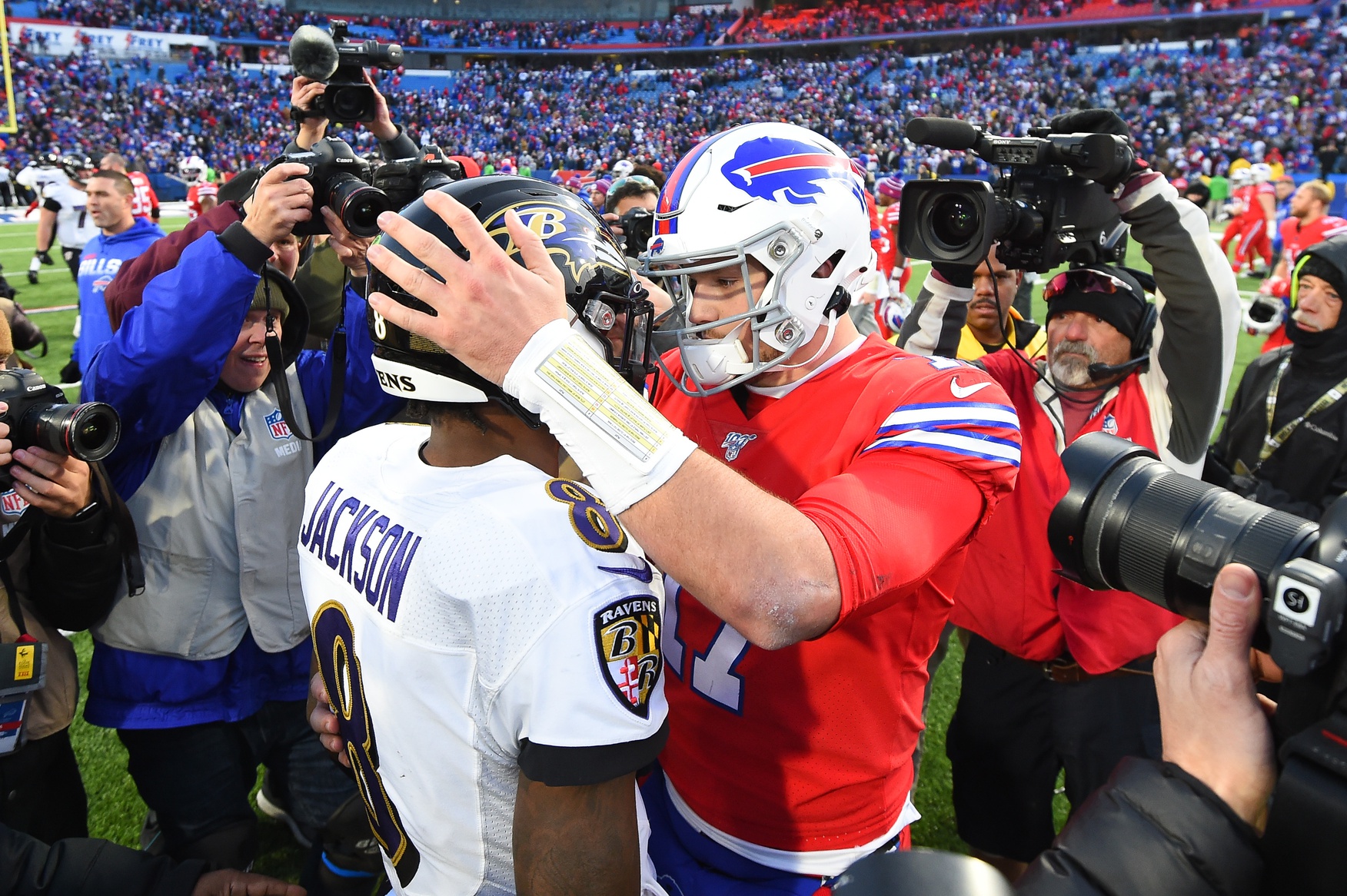 Can Josh Allen outplay Lamar Jackson on Sunday?