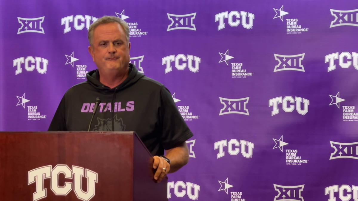 WATCH Sonny Dykes Press Conference Week Sports Illustrated TCU Killer Frogs News