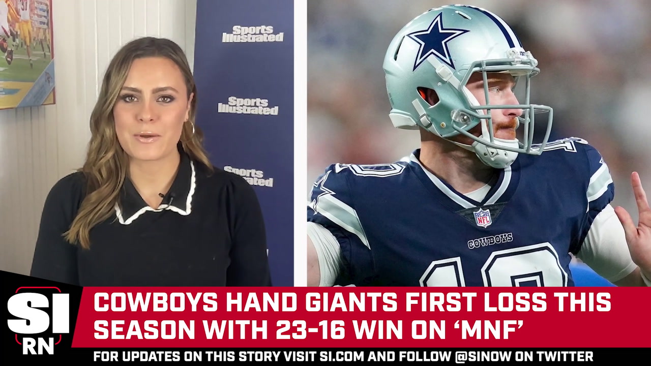 Monday Night Football Halftime Report: Cowboys 6, Giants 3 - Sports  Illustrated New York Giants News, Analysis and More