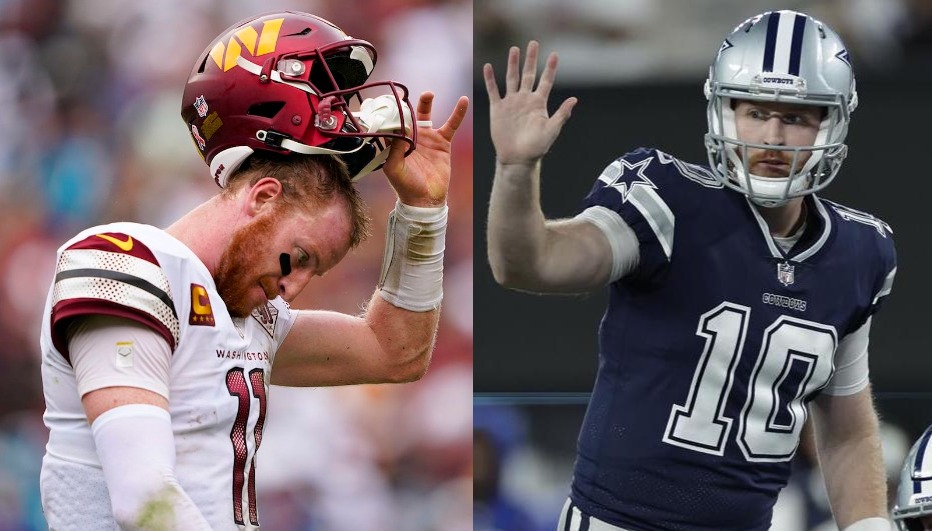 Cooper Rush, Dallas Cowboys beat Washington Commanders, Carson Wentz