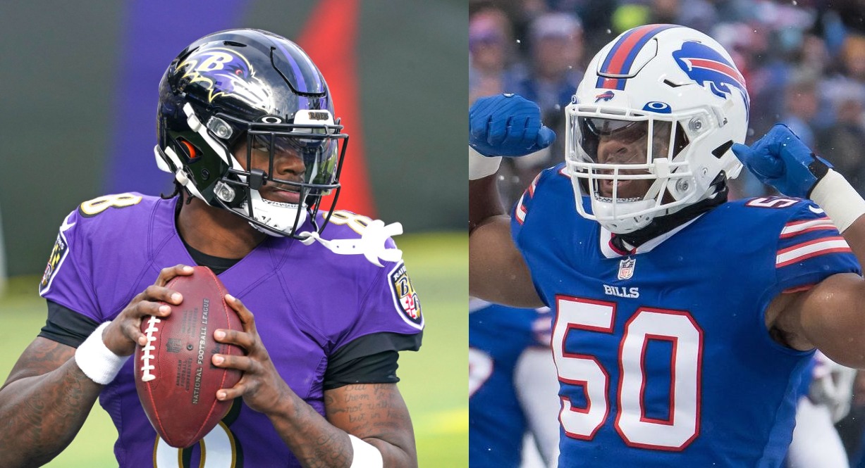 WATCH: Ravens QB Lamar Jackson escapes Bills LB Von Miller for