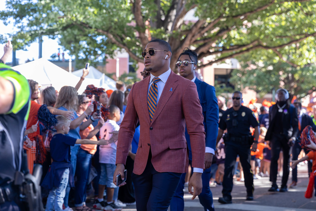 Scenes from Tiger Walk and the stadium walk-through prior to the game between the LSU Tigers and the Auburn Tigers at Jordan-Hare Stadium on Oct. 1, 2022.