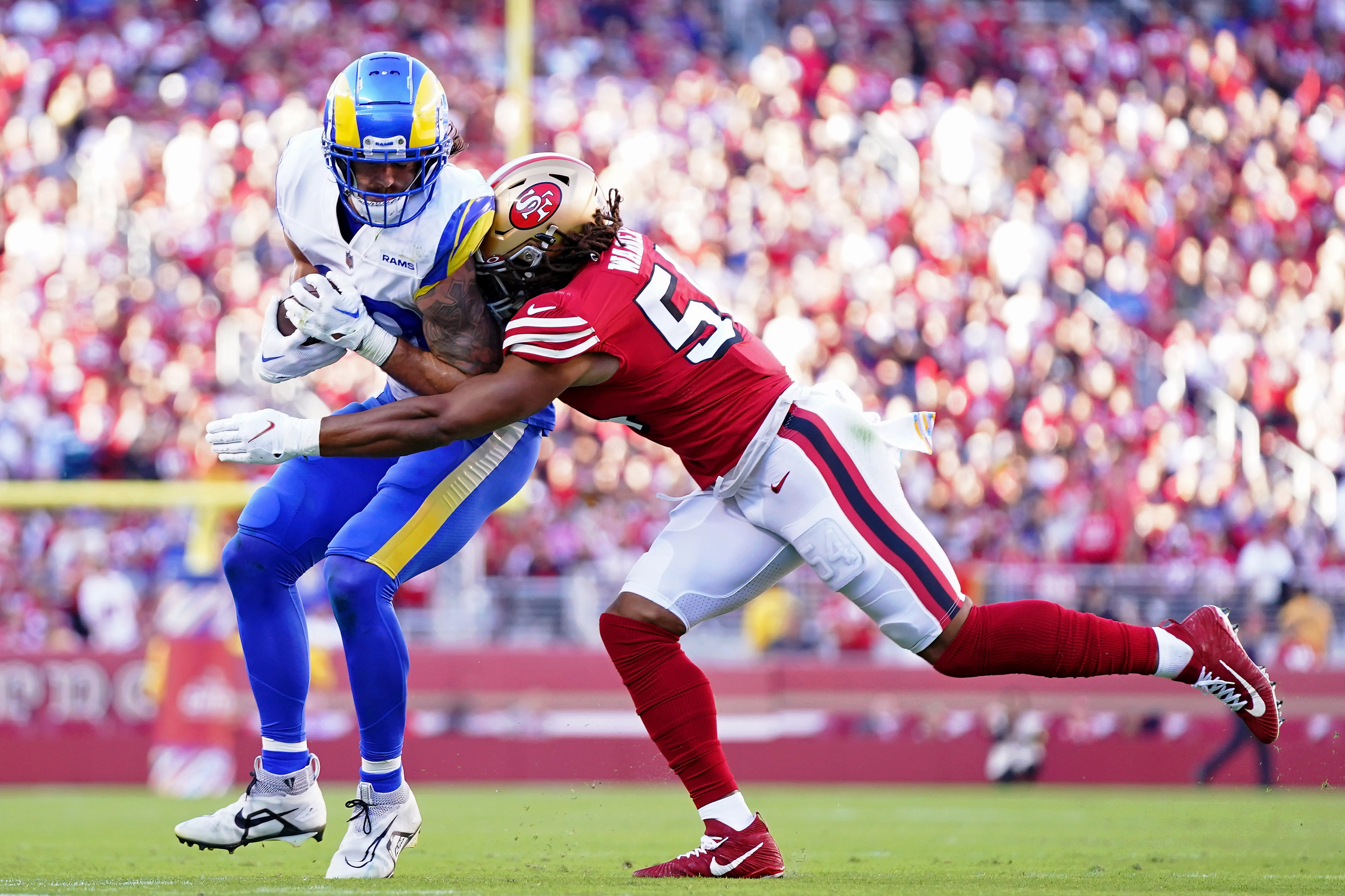 Sluggish Los Angeles Rams Trail San Francisco 49ers 14-6 at Half