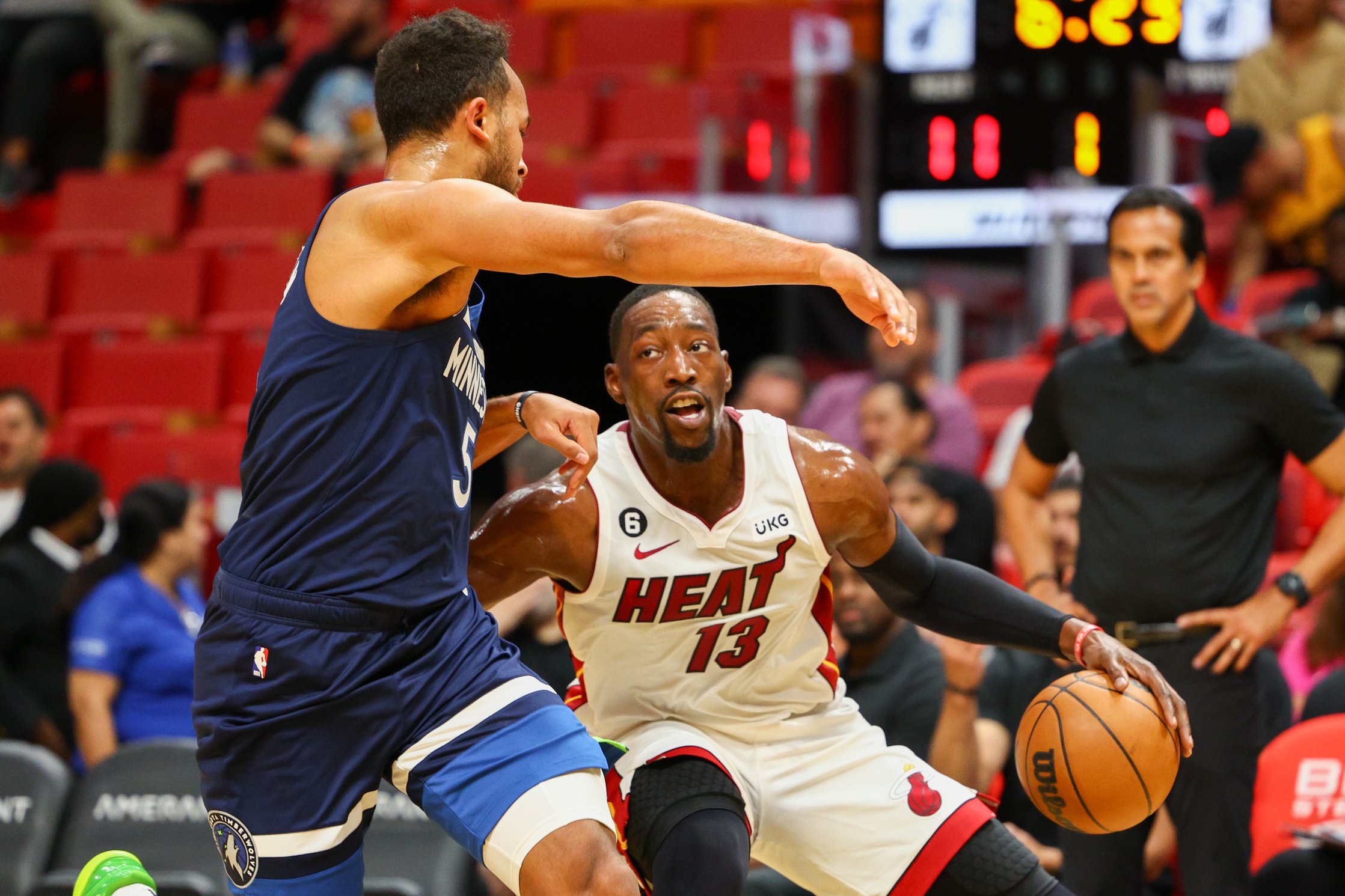 Miami Heat's Bam Adebayo Working On His Three-Point Shot - Sports ...