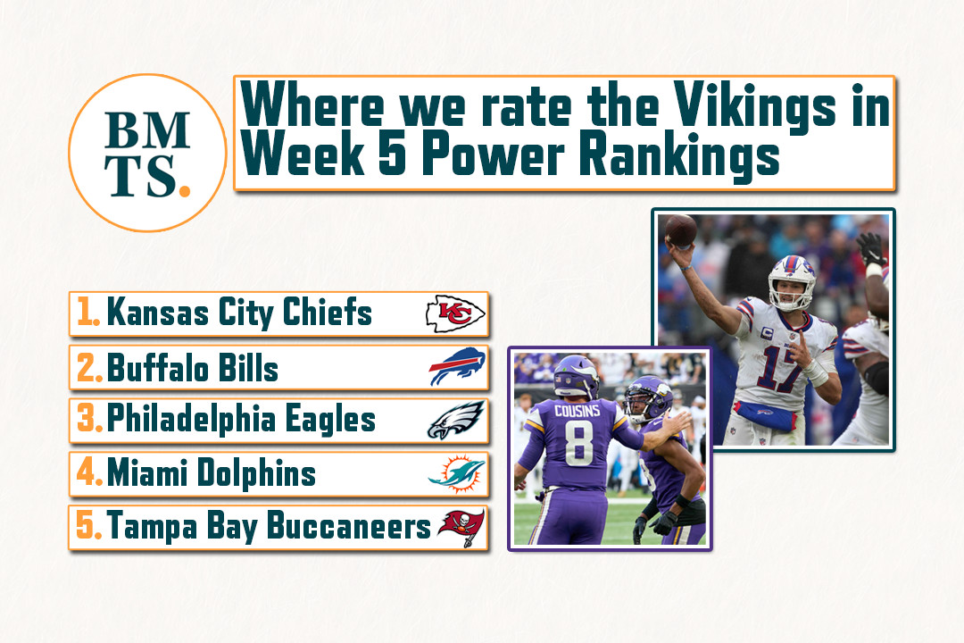 Week 11 NFL Power Rankings: Vikings Upgrade Tiers, Buccaneers Start  Rolling, and Giants Keep Winning