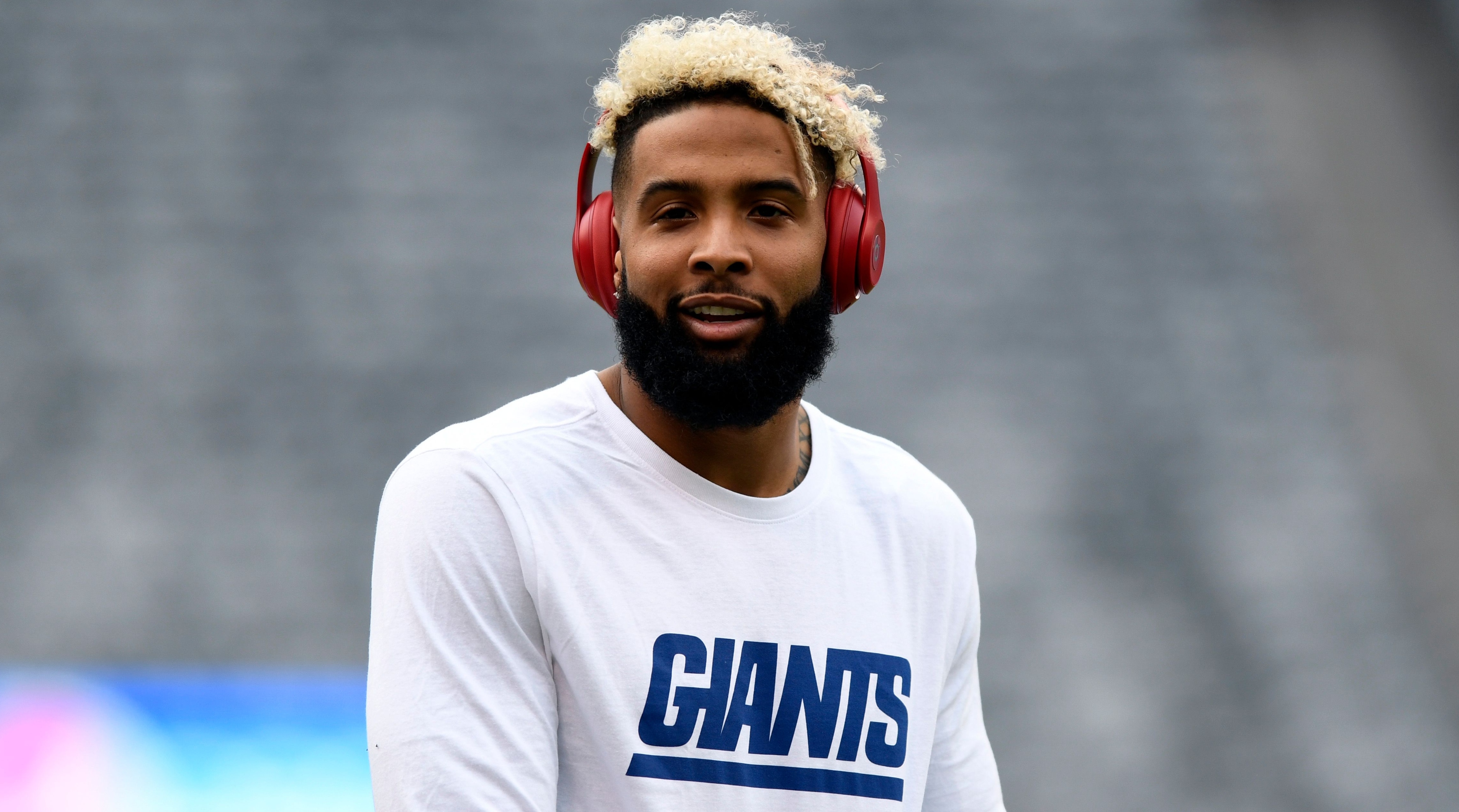 Women's Majestic Odell Beckham Jr Royal New York Giants Draft Him