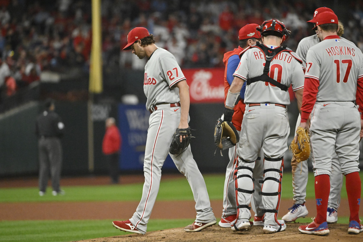 Philadelphia Phillies Ace Pitchers Zack Wheeler, Aaron Nola, and Seranthony  Dominguez Not Included on National League All-Star Roster - Sports  Illustrated Inside The Phillies