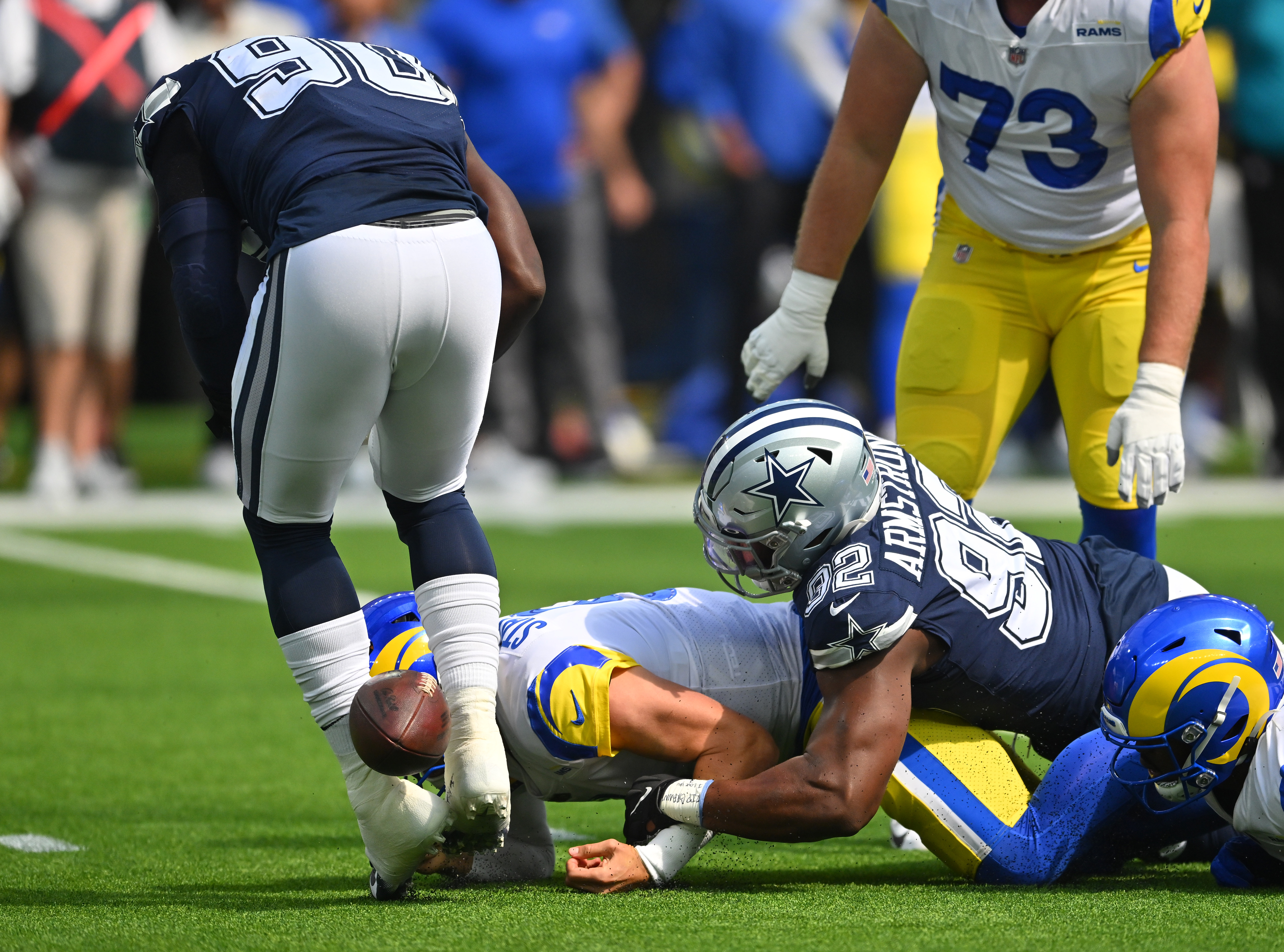 Yahoo Sports - Los Angeles Rams broke out some old-school football in win,  battering the Dallas Cowboys with a tough run game.  ➡️