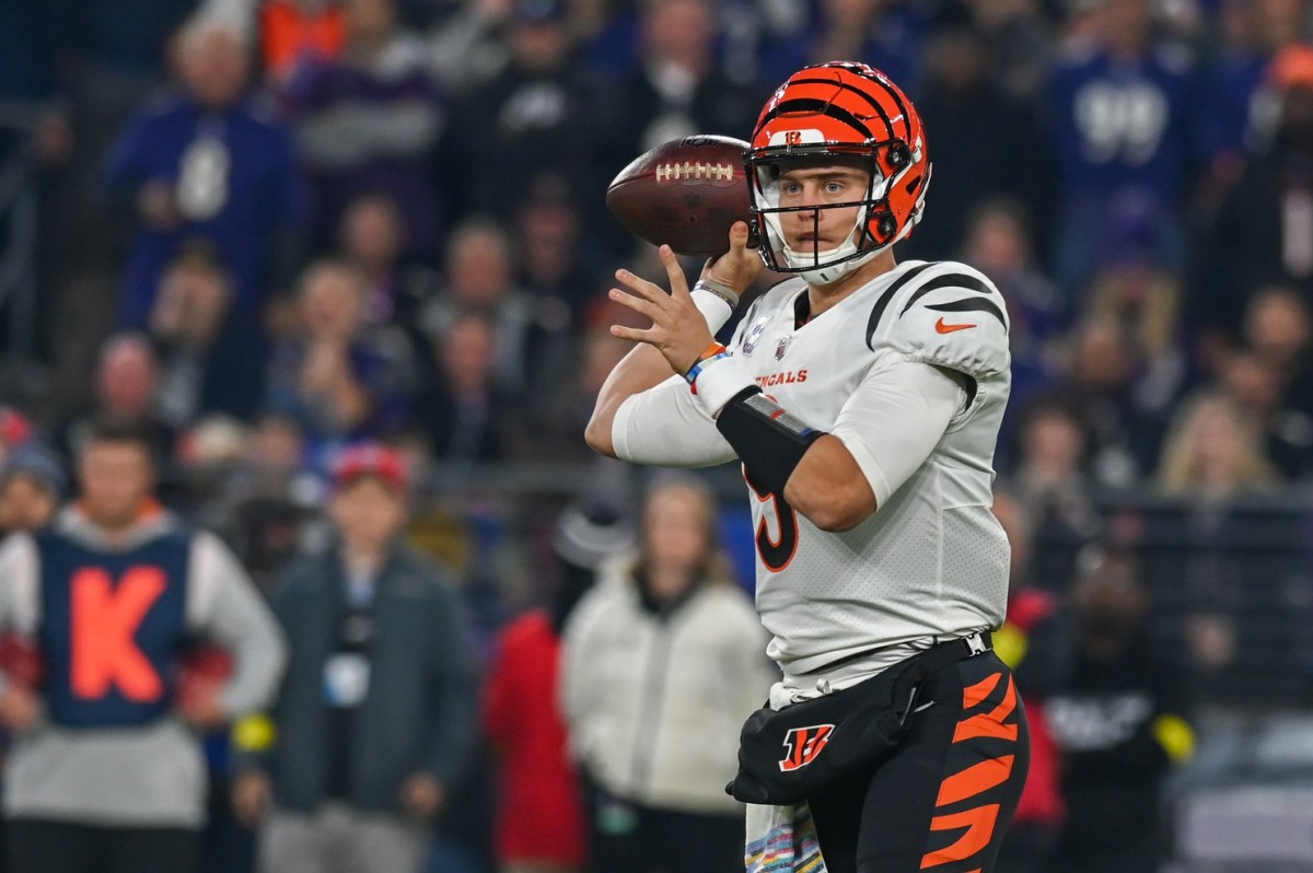 Cincinnati Bengals Star QB Joe Burrow Downplays White Helmets on Thursday  Night Football - Sports Illustrated Cincinnati Bengals News, Analysis and  More