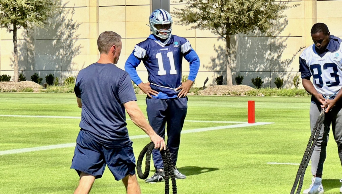 Video: Cowboys' Micah Parsons Accidentally Hits Dak Prescott Low at  Training Camp, News, Scores, Highlights, Stats, and Rumors