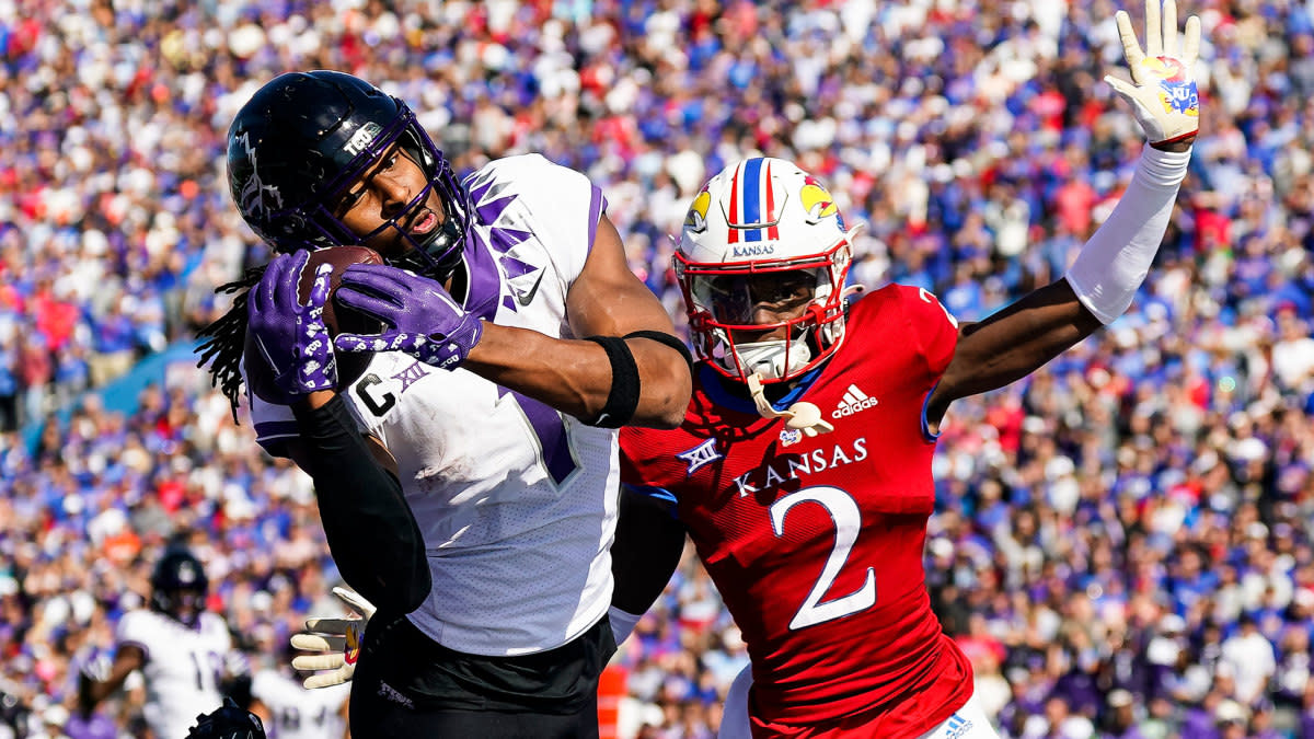 Johnson caught a pivotal touchdown during Saturday's win over Kansas.