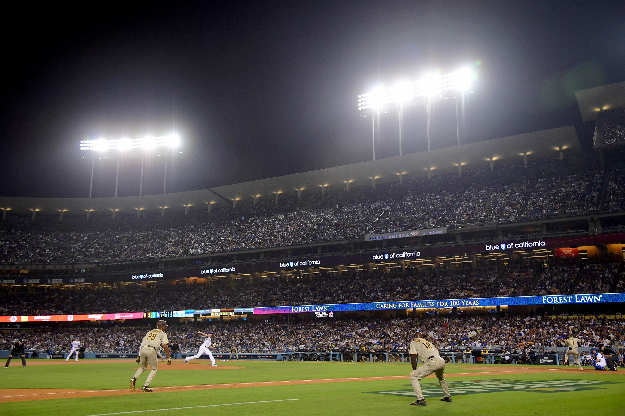 Dodgers vs Padres NLDS Game Times, Matchups, How to Stream for