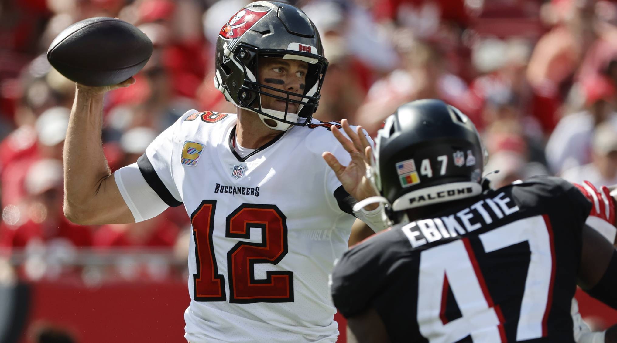 NFL fines Buccaneers' Tom Brady $11,139 for kicking Falcons' Grady