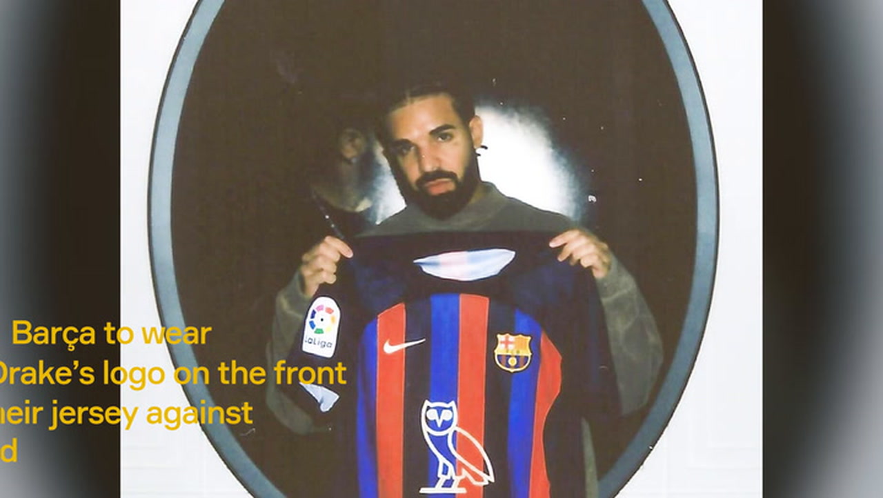 Barça to wear the logo of the singer, Drake, on the front of their jersey  against Real Madrid