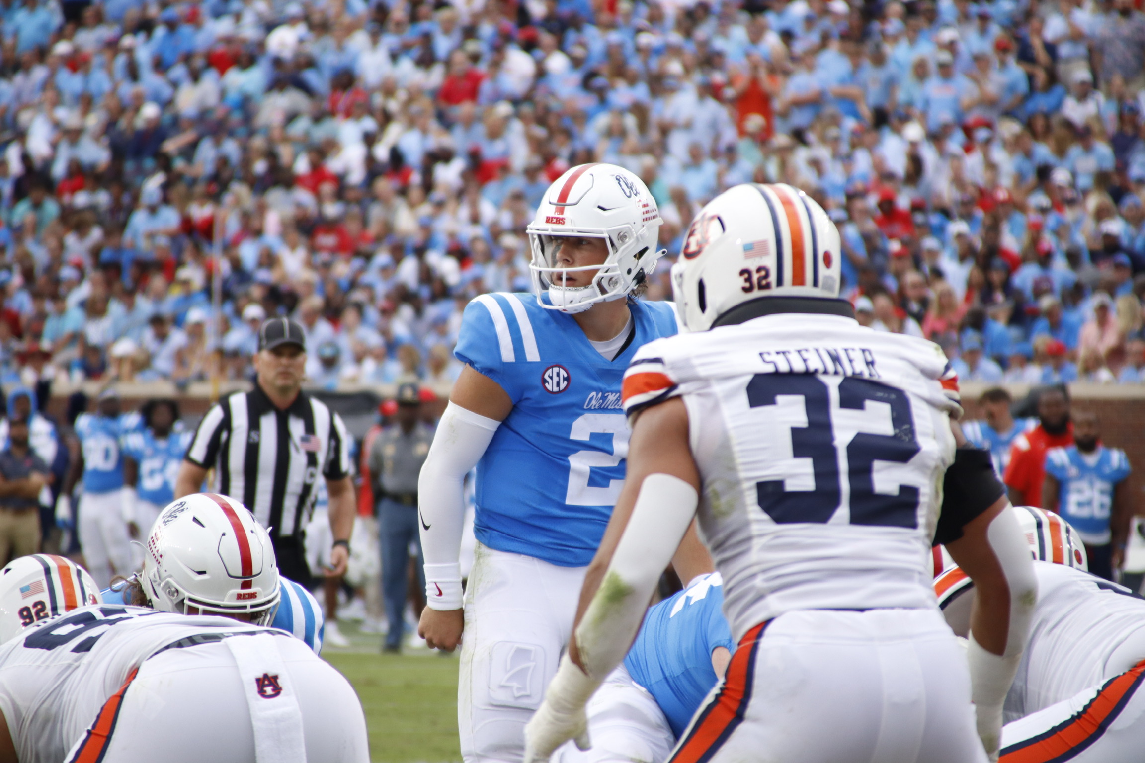 Ole Miss Rebels QB Jaxson Dart Shines In 48-34 Victory Over Auburn ...