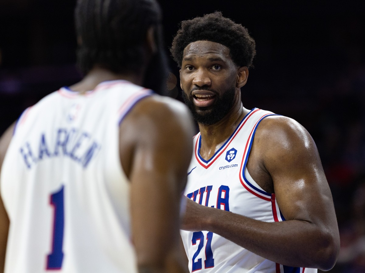 Sixers' Joel Embiid Supports Phillies' Playoff Victory vs. Braves