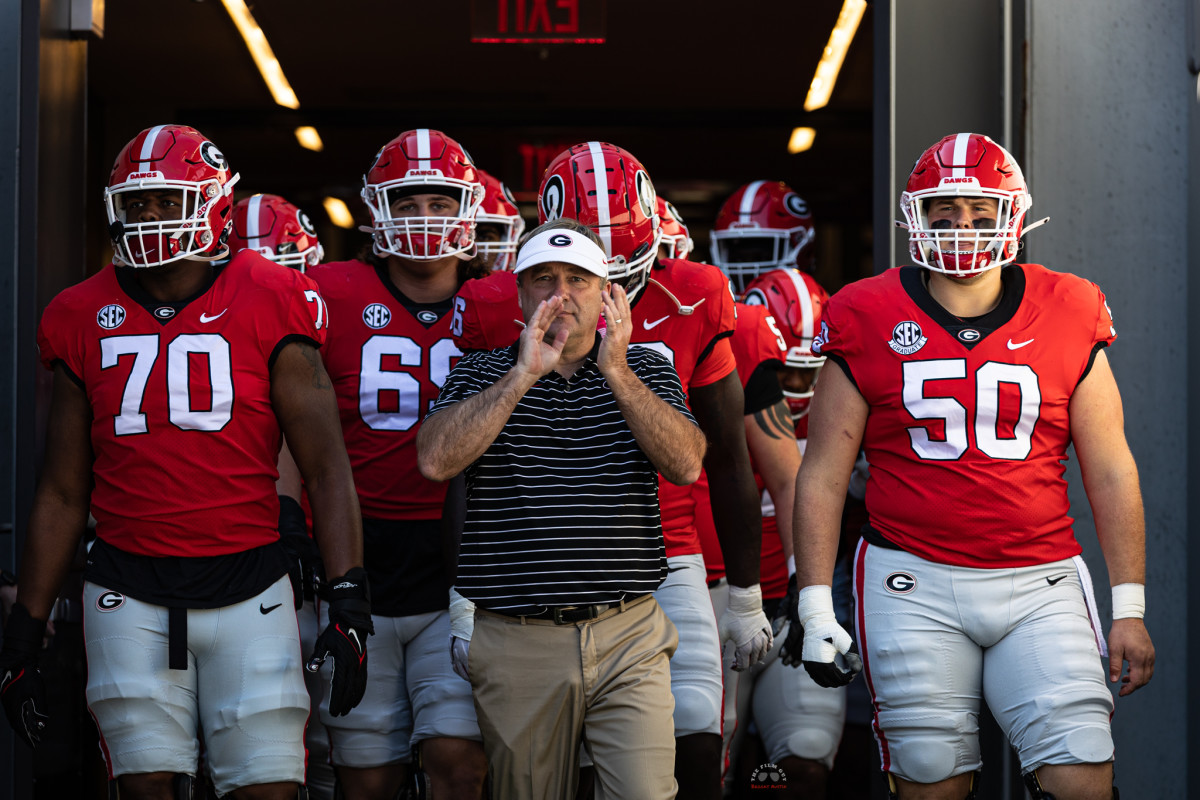 Head coach Kirby Smart 