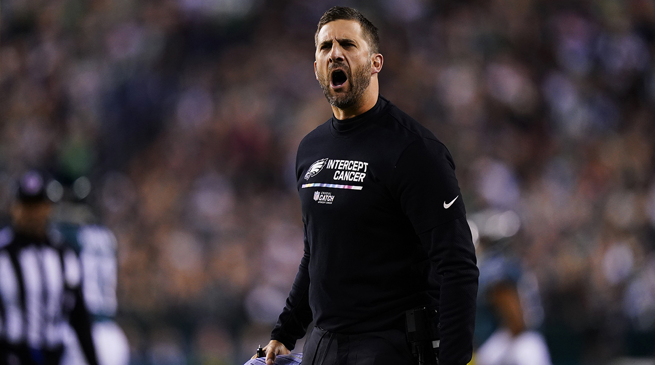 Philadelphia Eagles coach Nick Sirianni embraces Dallas Cowboys rivalry  with not-so-subtle T-shirt - ESPN