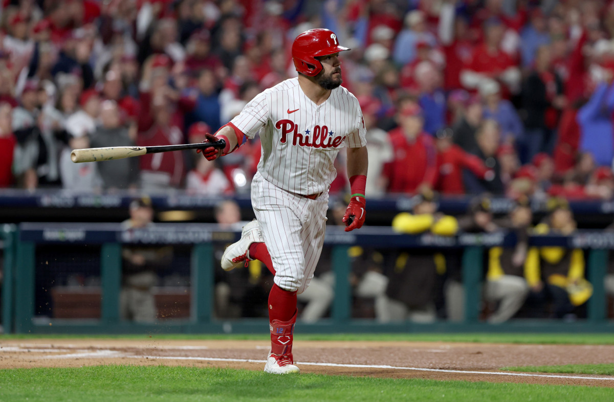 Watch Philadelphia Phillies Kyle Schwarber Rips One Into the Night