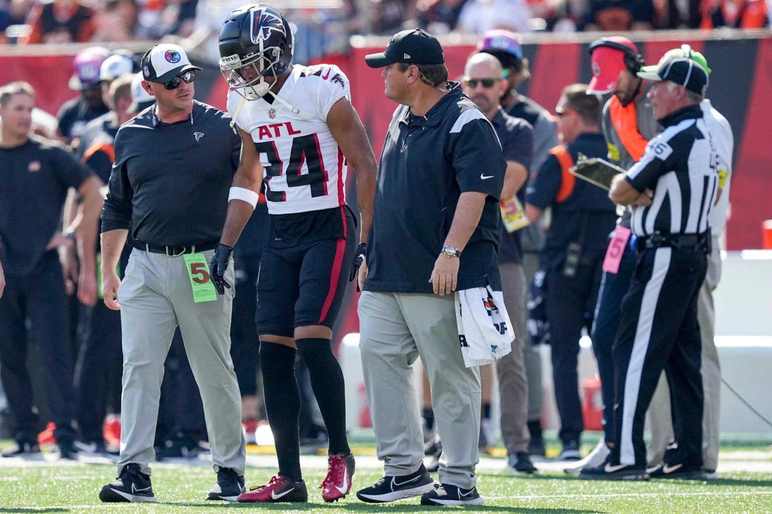 A.J. Terrell is mic'd up in big defensive showing against the Carolina  Panthers