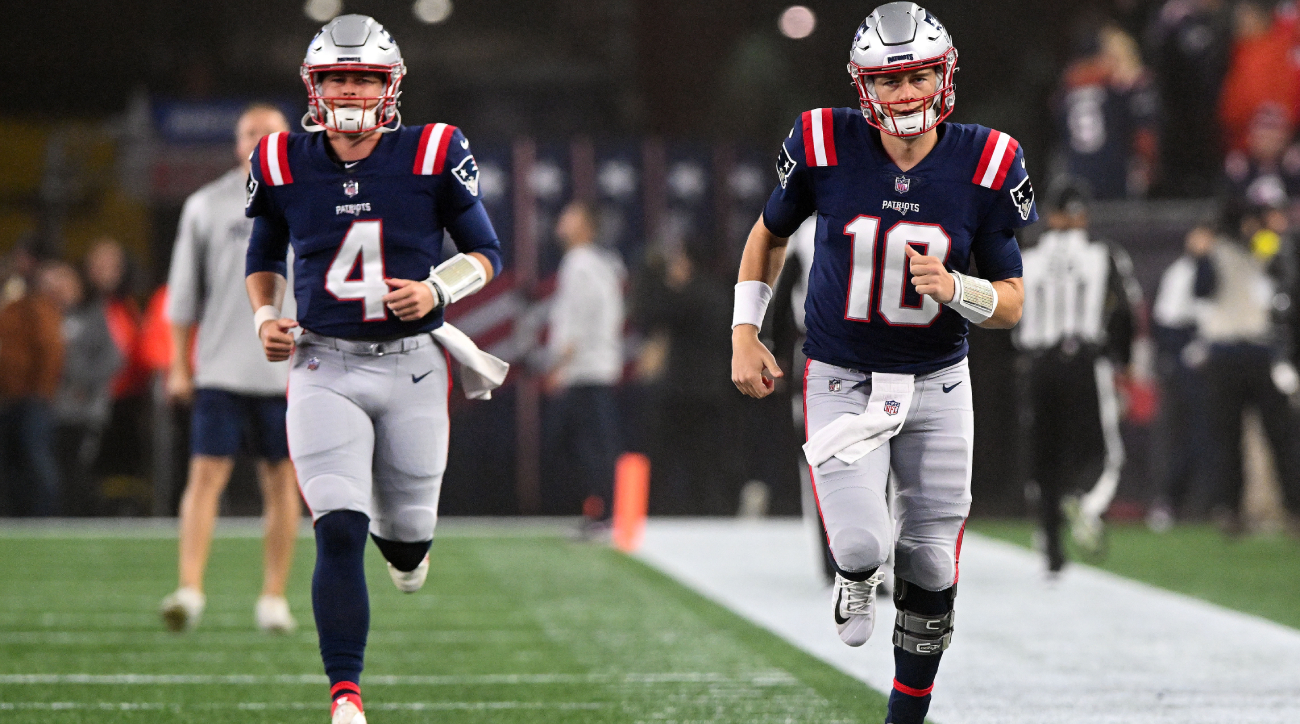 Patriots QB Mac Jones (ankle) limited at practice; rookie Bailey Zappe in  line to start vs. Lions?