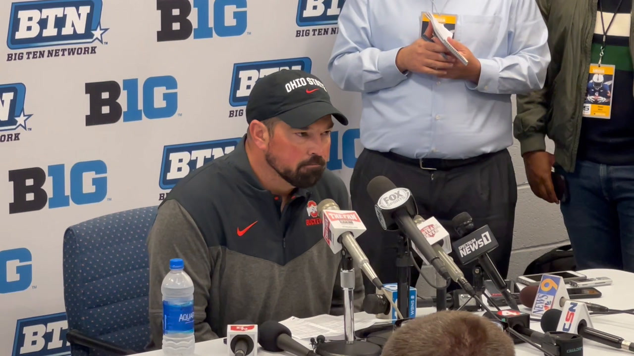 Watch Ryan Days Postgame Press Conference After Ohio State Beat Penn State Sports Illustrated