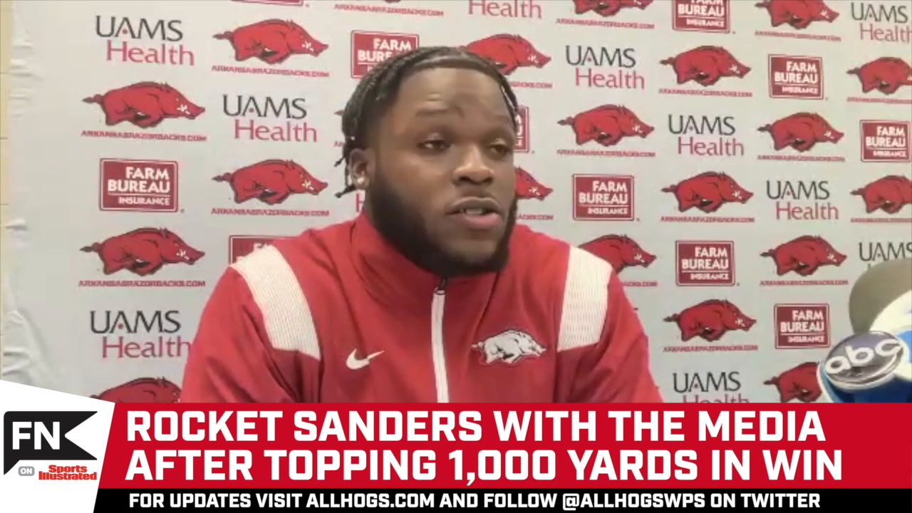 Hogs’ Rocket Sanders Goes Over 1,000 Yards Sports Illustrated All
