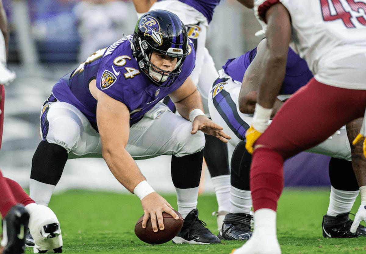 Ravens Offensive Line Dominating Led by Rookie Tyler Linderbaum