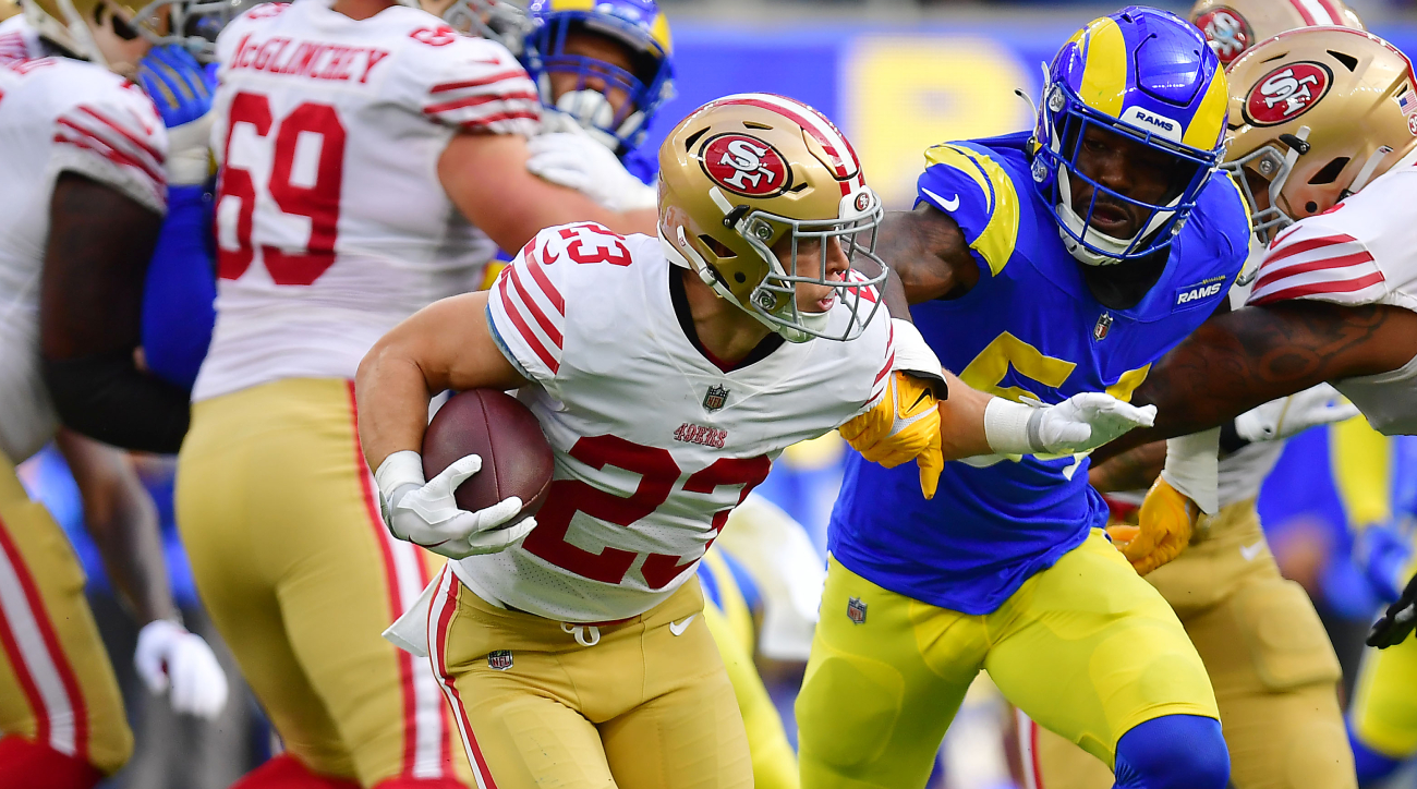 49ers-Rams live blog: Christian McCaffrey scores, Brandon Aiyuk returns