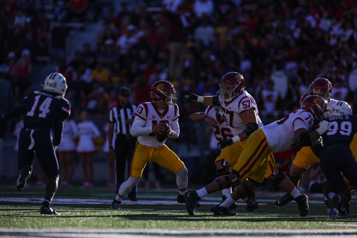 usc trojans football arizona pac-12 13