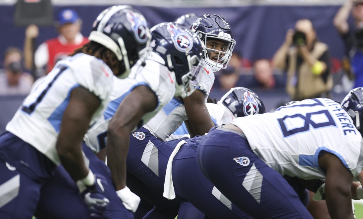 Titans, Malik Willis visit Texans at NRG Stadium