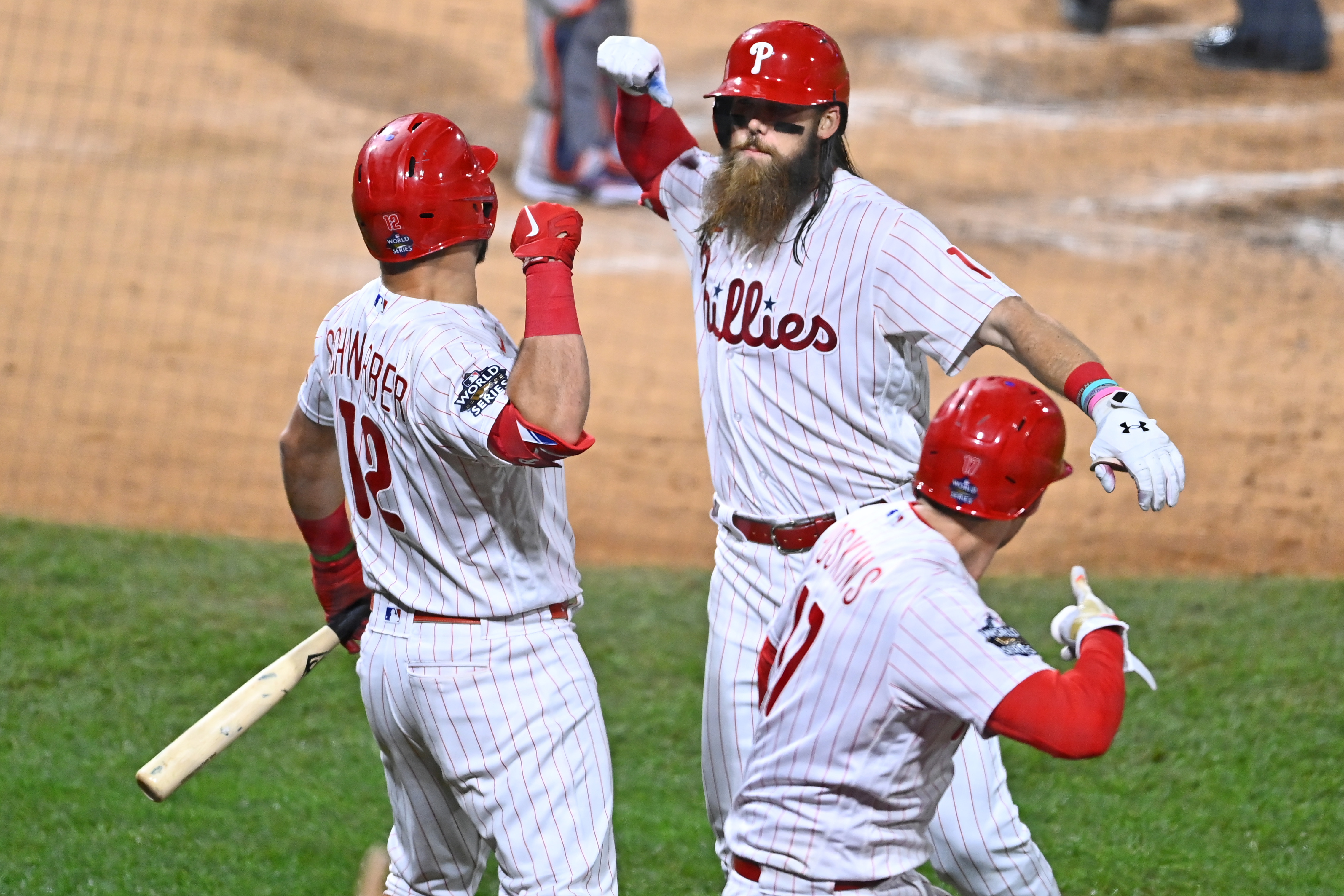 Watch: Schwarber, Hoskins Launch Huge Homers for Phillies in Game 3