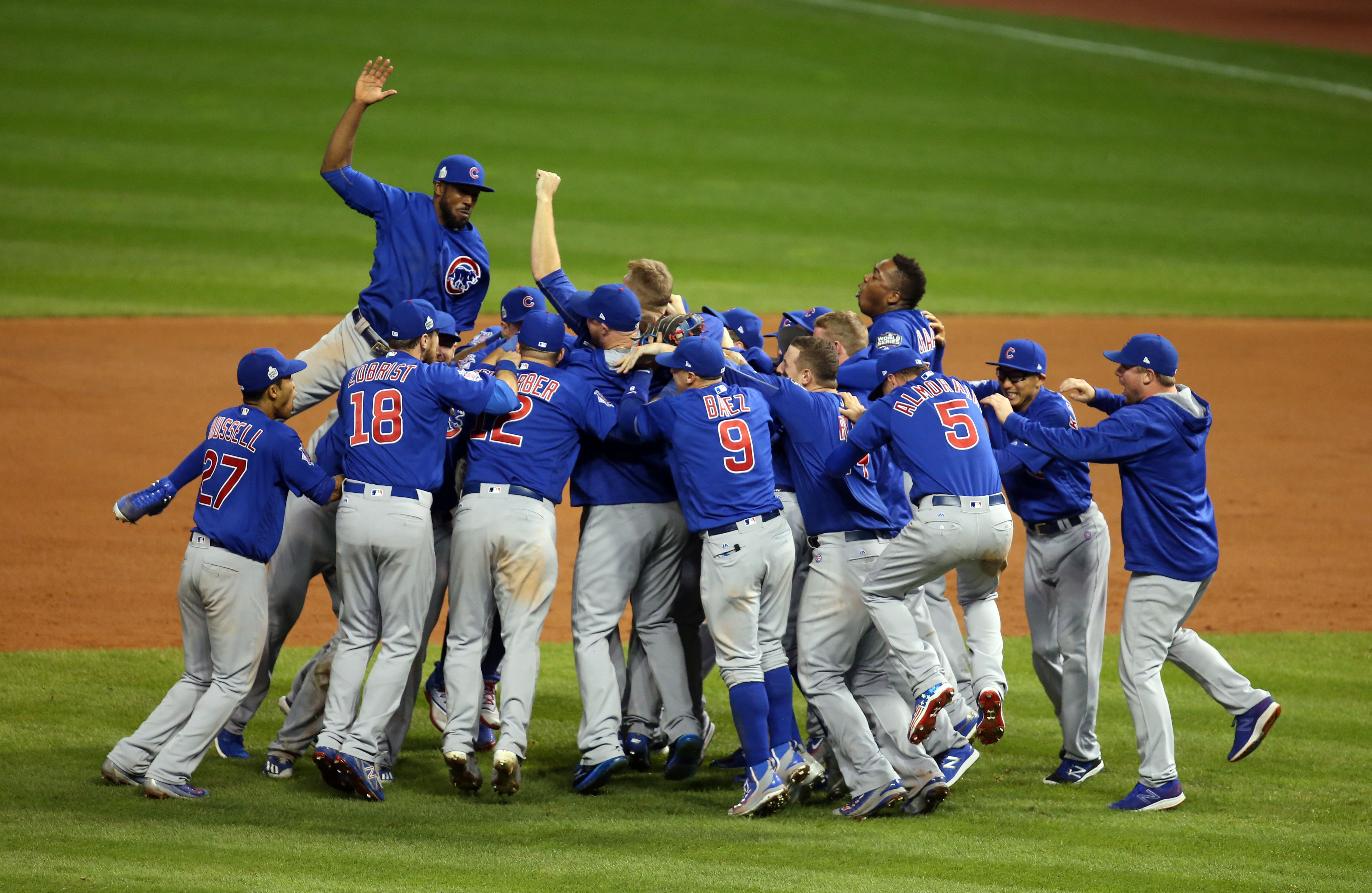 On This Day in History The Chicago Cubs Win the World Series Sports