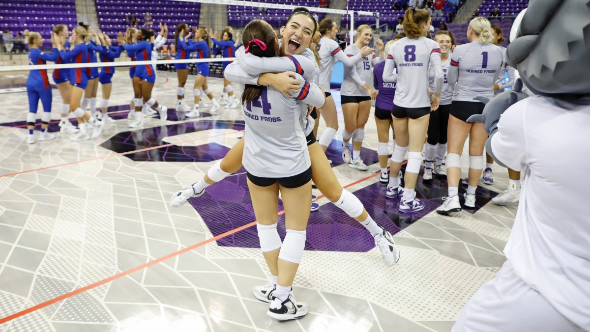 TCU Volleyball Frogs Take Care of Texas Tech On The Road Sports