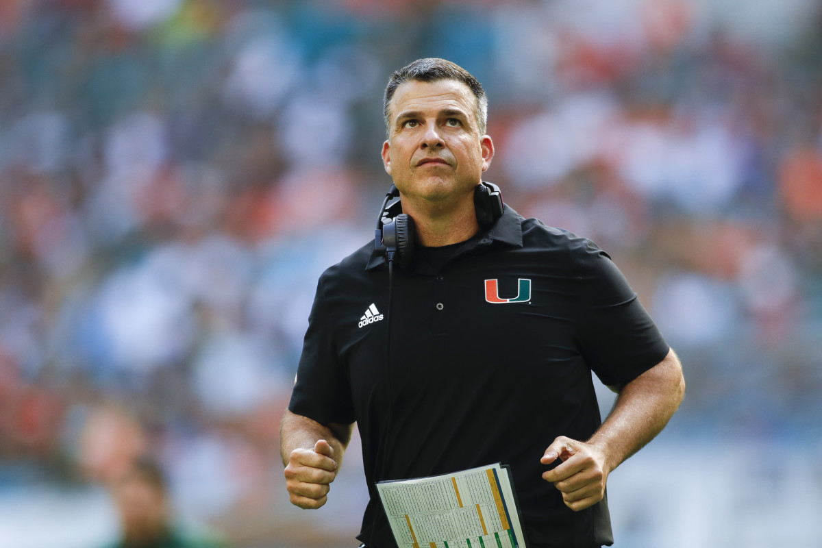 Miami Head Coach Mario Cristobal