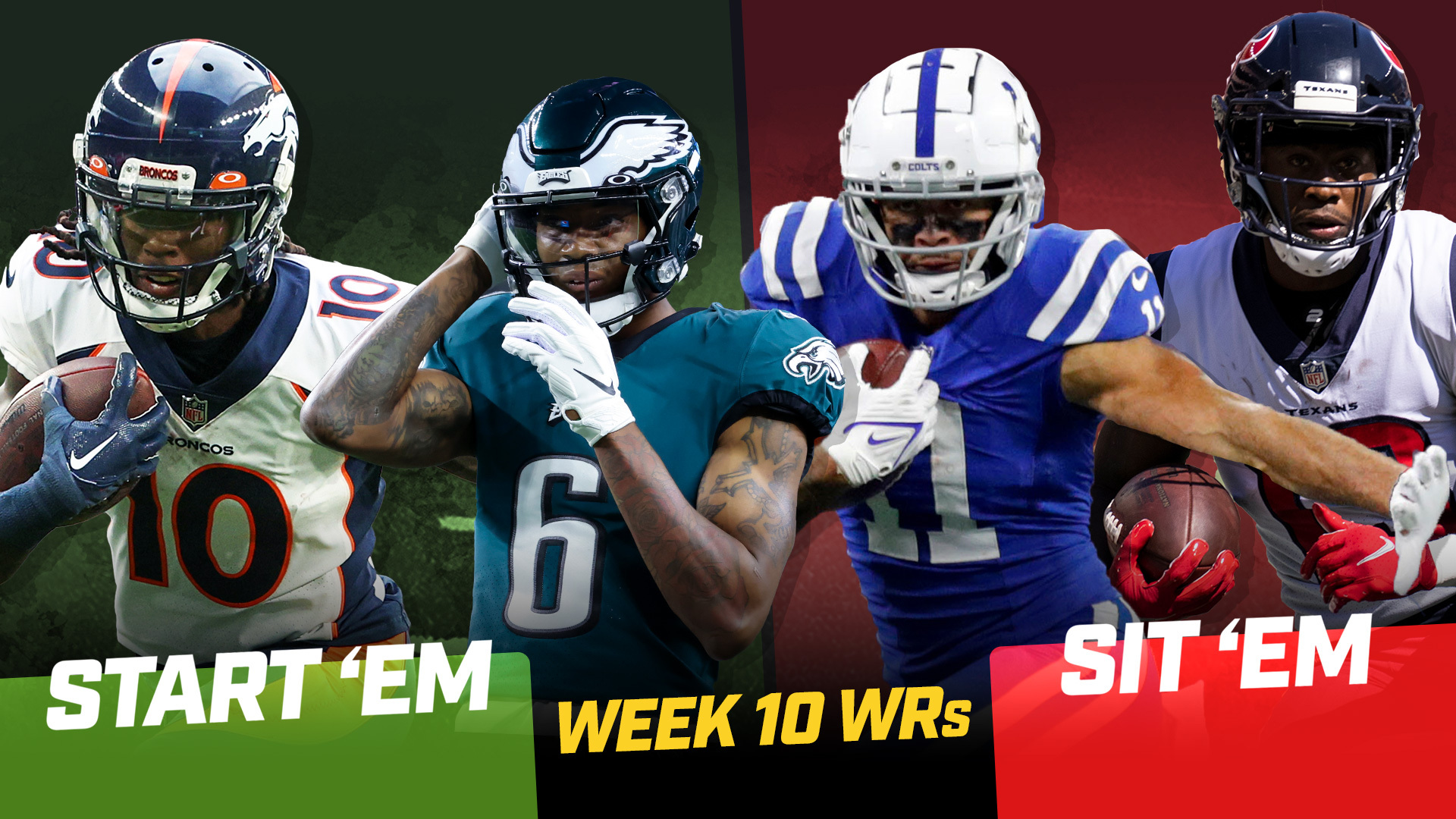 Fantasy Football Start 'Em Sit 'Em: NFL Week 10 lineup advice