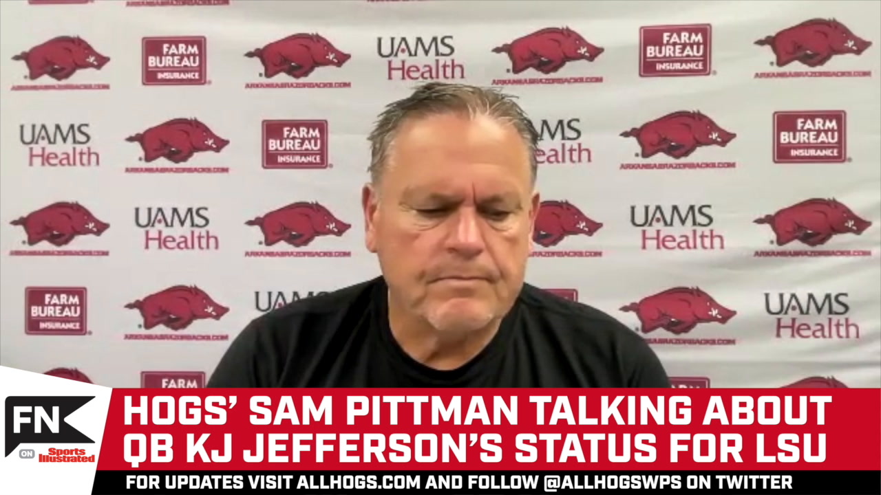 Hogs' Coach Sam Pittman Previewing LSU Sports Illustrated All Hogs