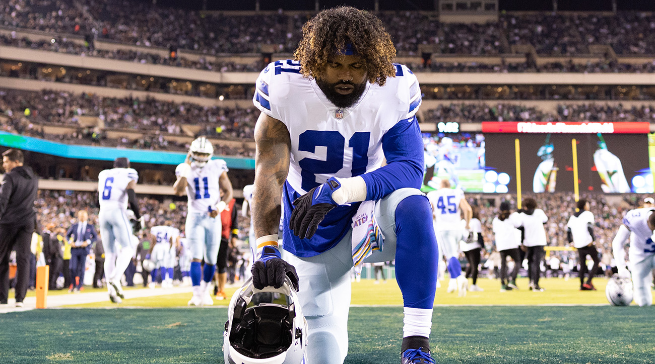 Cowboys RB Ezekiel Elliott hilariously snaps over focus on absence in Mavs  game attended by Odell Beckham Jr.