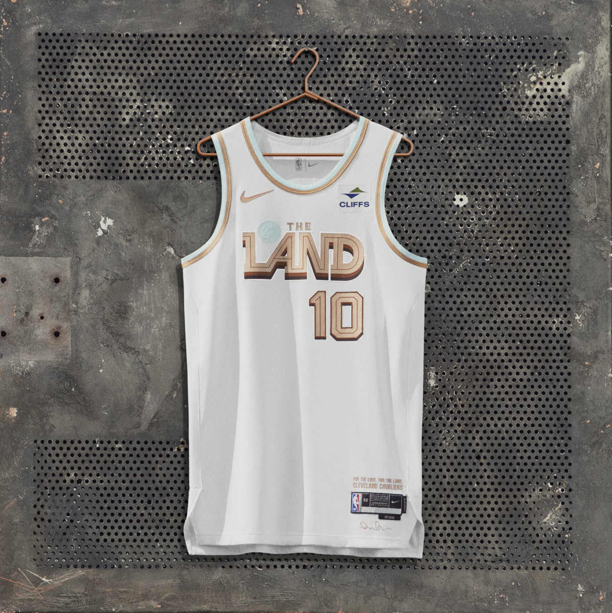 NIKE LEBRON JAMES CLEVELAND CAVALIERS CITY EDITION THE LAND JERSEY
