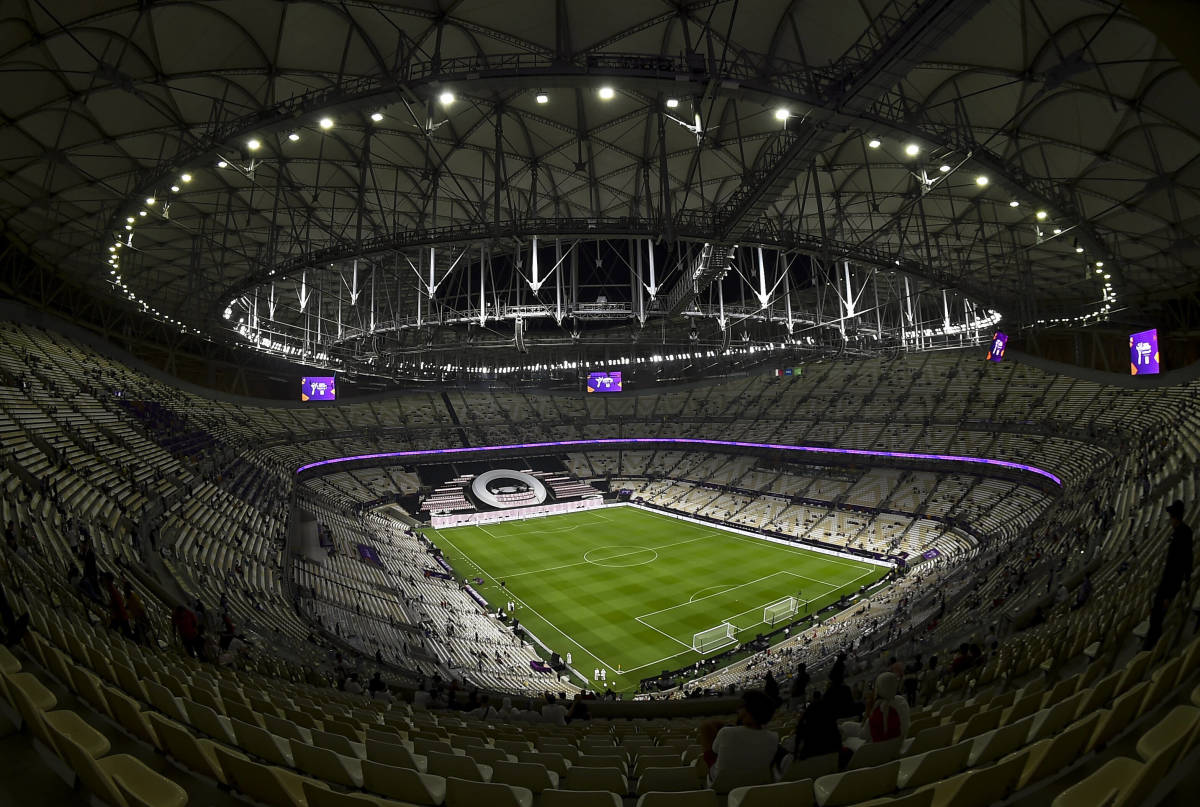 A general view from inside the Lusail Stadium